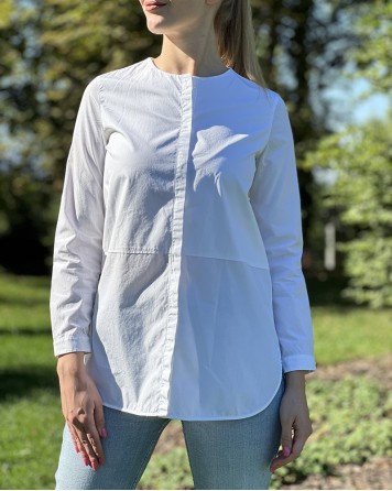Košile dámská Massimo Dutti bílá s dlouhým rukávem